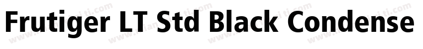Frutiger LT Std Black Condensed字体转换